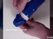 DILDO TEST : Brady Blue dildo Small (Bottomtoys)