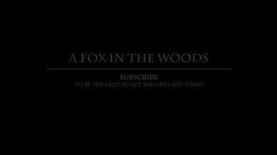 Woman in the Woods takes a foxtail butt plug in her ass, public outdoor