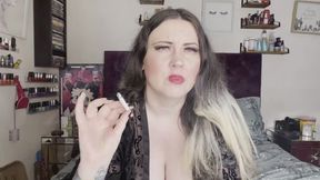 Miss FFW smoking cigarettes back to back