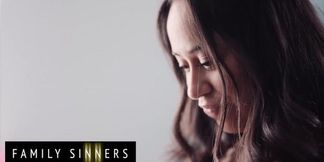 Petite Teen Dania Vega sucks stepdad's thick cock during family sinners scene