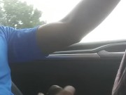 Driving and enjoying myself (OnlyFans/Nicksteeledick)