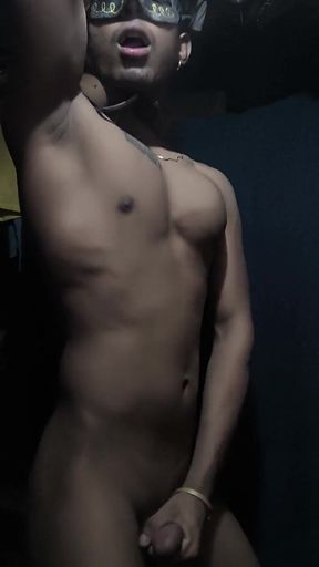 Strip and Cum Fitness Model