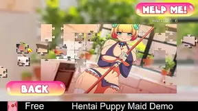 Succubus Anime Game Seducing Player for Erotic Visual Novel Puzzle Fun