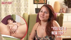 Redhead amateur babe gets her tight butt stuffed with toys in hot solo play