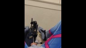Overwatch DVA fucks her brain out with sex machine full speed