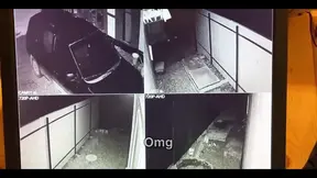 Security Guard Caught Red-haired Thief Stealing and Punished Her with Pussy Fucking on the Street