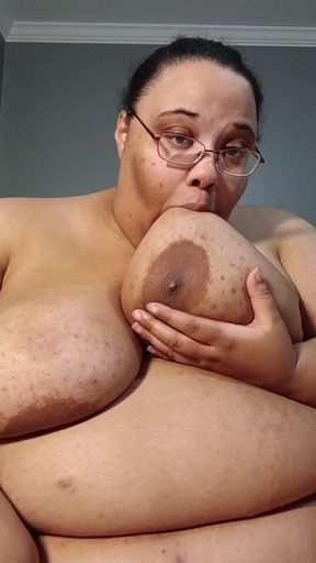 Licking My Nipples and Playing with My Fat Juicy Pussy!