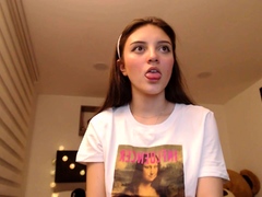 Pale amateur teen brunette Lynn Love