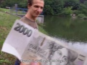 BIGSTR - Horny Guy Shows His Cash To Convince A Dude To Follow Him At A Quiet Place To Fuck