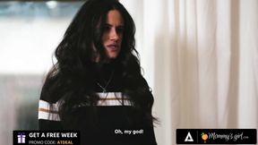 Summer Col, Penney Play And Aften Opal - Stepmommys Girl - Stacked Milf Penny Barber Catches Her Naughty Stepdaughters Fucking With A Strapon