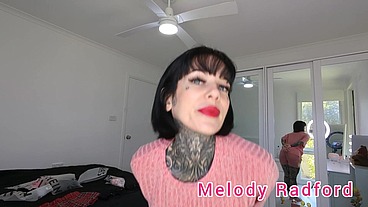 Short Black and Red Lingerie up-Skirt Try On Haul Closeup Melody Radford
