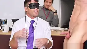 Male Stripper Triofucked After Office Party