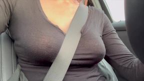 Italian Big Tits MILF Artemisia Love Horny in the Car