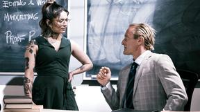 ”Big ass Latin MILF fucks her huge dick former professor & squirts”