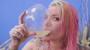 i got butt-fucked by massive dicks, interracial dap with pee drinking and cum swallow