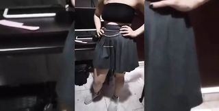 College Sucking Her Partner for University Work!