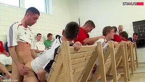 Game-Day Glory: Hard Sucking Rough Blowjob Action – Gay Football Fever – XXX