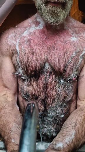 Hairy Muscle Bear Cools Down