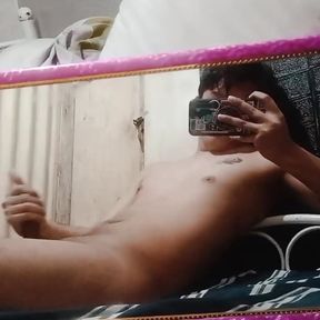 Asia Gay Teen Mirror Wanking And Cumshot in My College Room