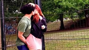 Raunchy outdoor deepthroat and doggystyle action with busty amateur