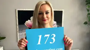 Highly fuckable blonde in casting