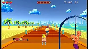 Curvy Skater Girl Takes Charge in Outdoor Anime Orgy with Ripped Men