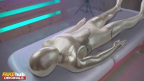 Sex-Crazed Cyborg Analyzes Hot French Babe's Mind for Epic Satisfaction Experience