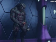 Sangheili Elite Muscle Hyper Growth Animation