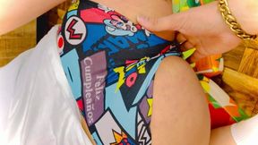 “teasing Neighbor Boy Shows off His Smooth Sexy Body in Kitchen & Bathroom”