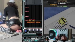 Femboy Raine Riding Toys While Playing Beatmania Iidx
