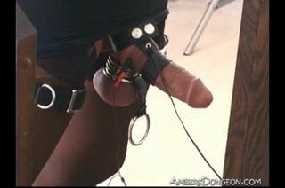 Her husband licks Her in front of the cuckold in the rack