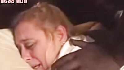 Classic porn video shows white MILF fucked by a black brute