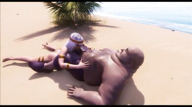 Fat ugly guy fucks egyptian princess (Wildlife animation)