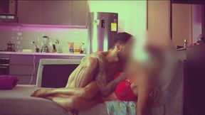 First Time with a Stranger in My Bachelor Pad