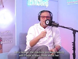 Ecuadorian Paola Rivera masturbates more than 15 times a week for her fans - BIGTITS-FUCKMACHINE on Juan Bustos Podcast