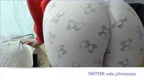 Masturbation in Pajamas- Caressed My Pussy- Turkish Porn- Big Ass- Turkish MILF- Camel Toe- Doggy in Pajamas