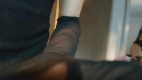 Sweet day blowjob gets destroyed by big trans cock until gushing cum