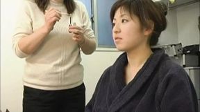 Teen Asian beauty pleasured by finger banging her hairy pussy
