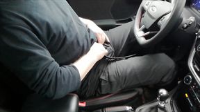Sexy See-through White Shorts While Driving