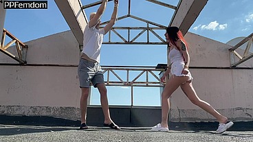 Public BDSM Humiliation With Carefree Goddess Sofi