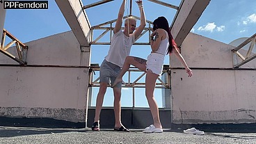 Public BDSM Humiliation With Carefree Goddess Sofi