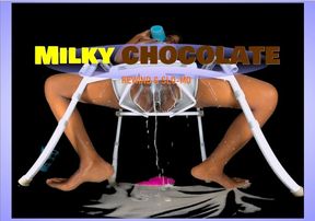 Milky Chocolate – Ebony Drenched In White Toilet POV [Passthrough]