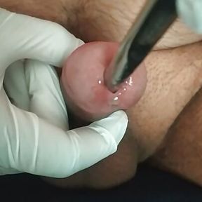 Urethral sounding and cum