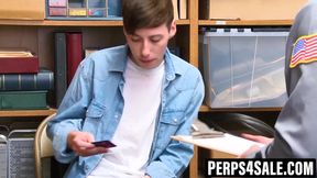 Security guard breeds twink perp hard in custody