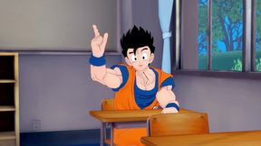 The teacher Android 21 fuck with Gohan on the classroom - DragonBall Zex Series