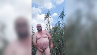 Public risky Chub dad cumshot