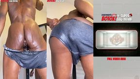 members only* bbl anus 4/4 super slow motion - starring dj buttpussy ( slap my fat black faggot asshole )