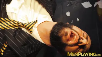 Excelsior worships shoes and sucks suited Manuel Scalco before hard anal fuck