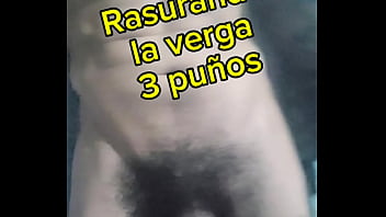 Rasurando por primera vez la verga el 3 pu&ntilde_os el joven mexicano, tutorial de como rasurar la verga o pito