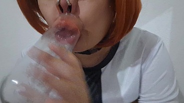 Ahegao Femboy Ben Tennyson Pumping her Bimbo Lips with Vacuum Machine in Sissyfication and Feminization Program